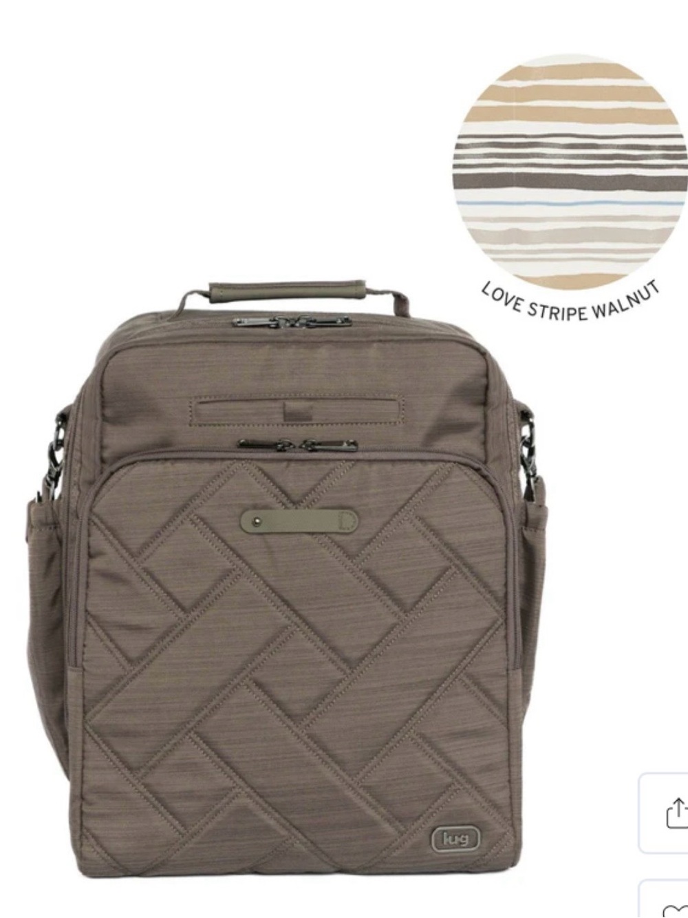 Lug Ranger XL 2 Duffel Bag. Brushed Walnut Brown. NWT